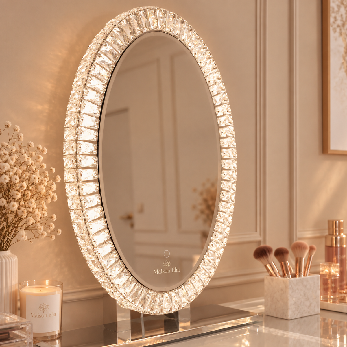 Miroir L’Éclat — Miroir LED en Cristal