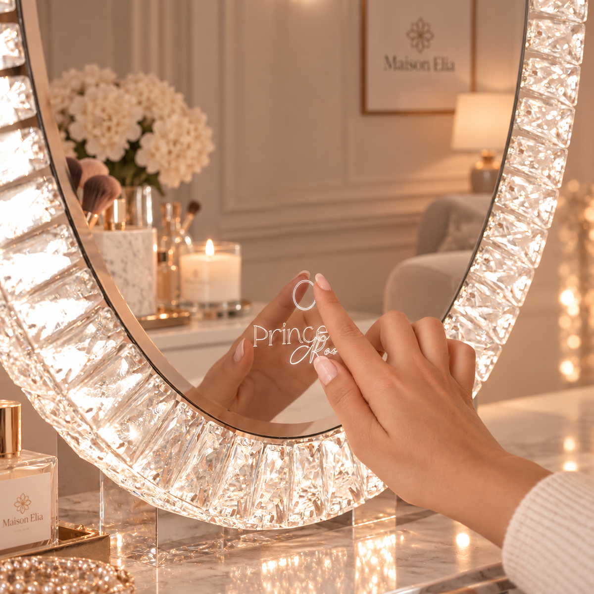 Miroir L’Éclat — Miroir LED en Cristal
