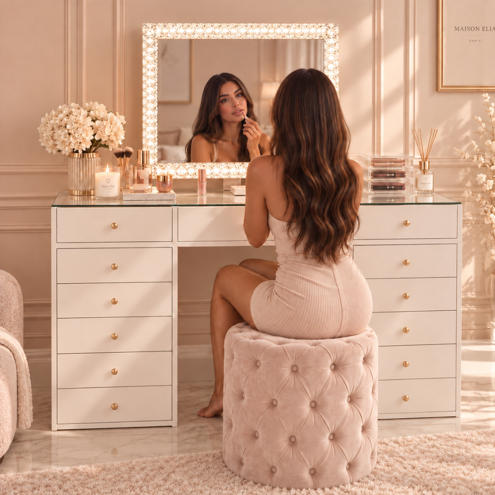 Coiffeuse avec Rangements — L’Essentielle